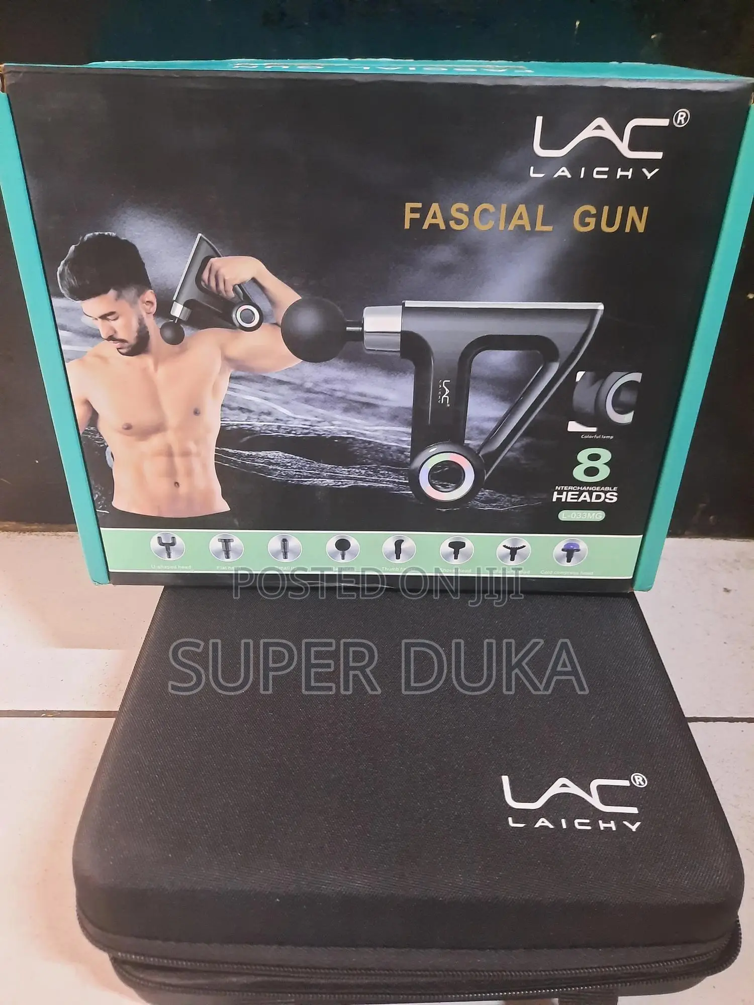 Massage Gun. Fascial 6 Gear, 8 Head Lac L 033 Mg