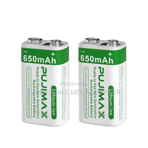 Pujimax 9v 650mah Lithium-Ion Battery Long Lasting for Diy Electronics