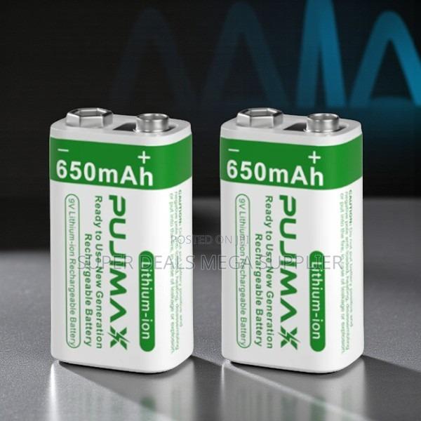 Pujimax 9v 650mah High Power Battery for Garret Security Scanners