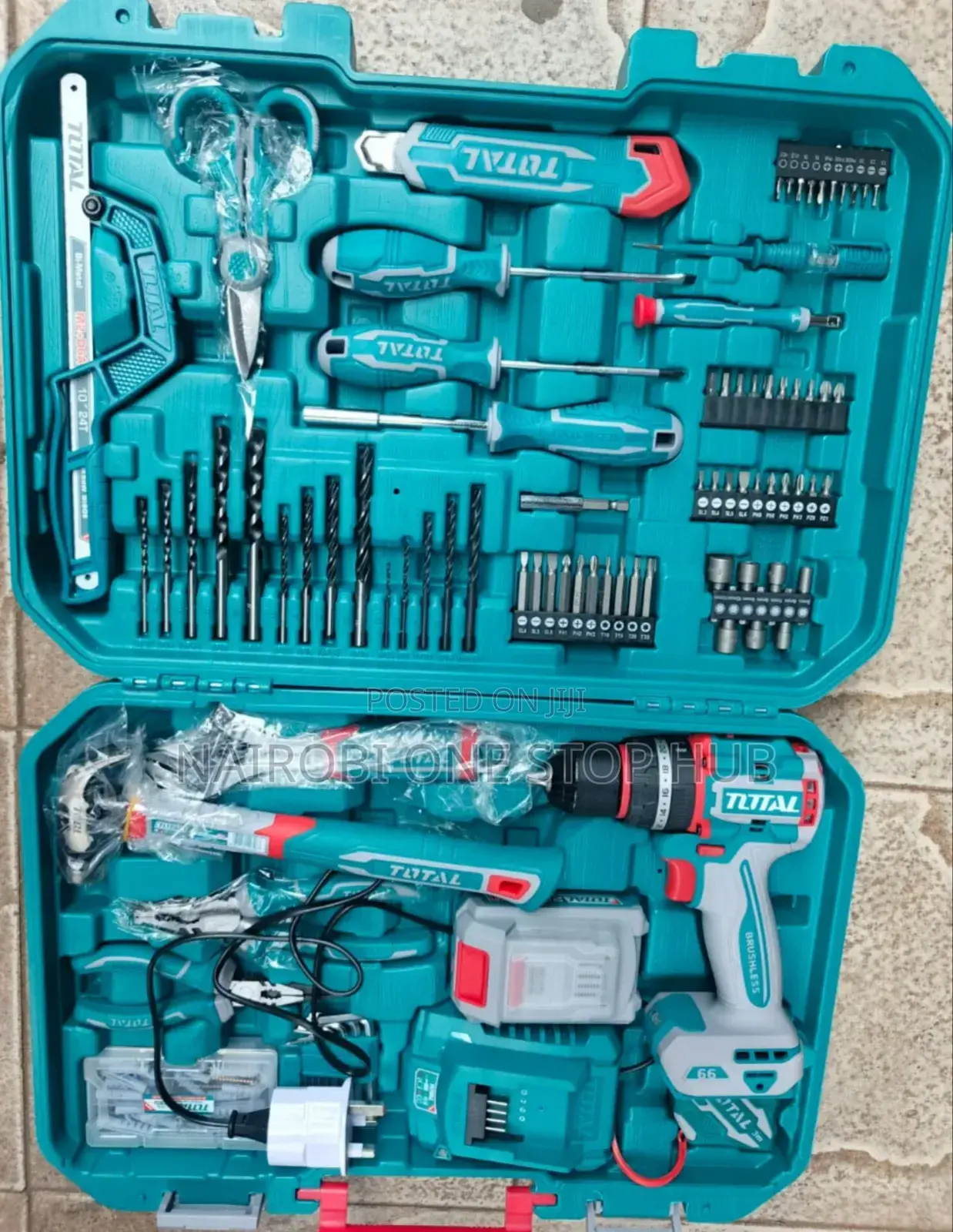 Total Multifunctional Cordless Drill and Diy Tool Box