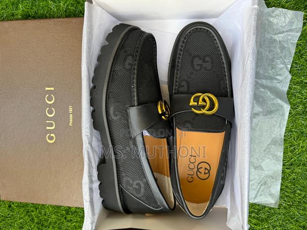 Boxed High End Black Gucci Thick Sole Size 40-45 - main view