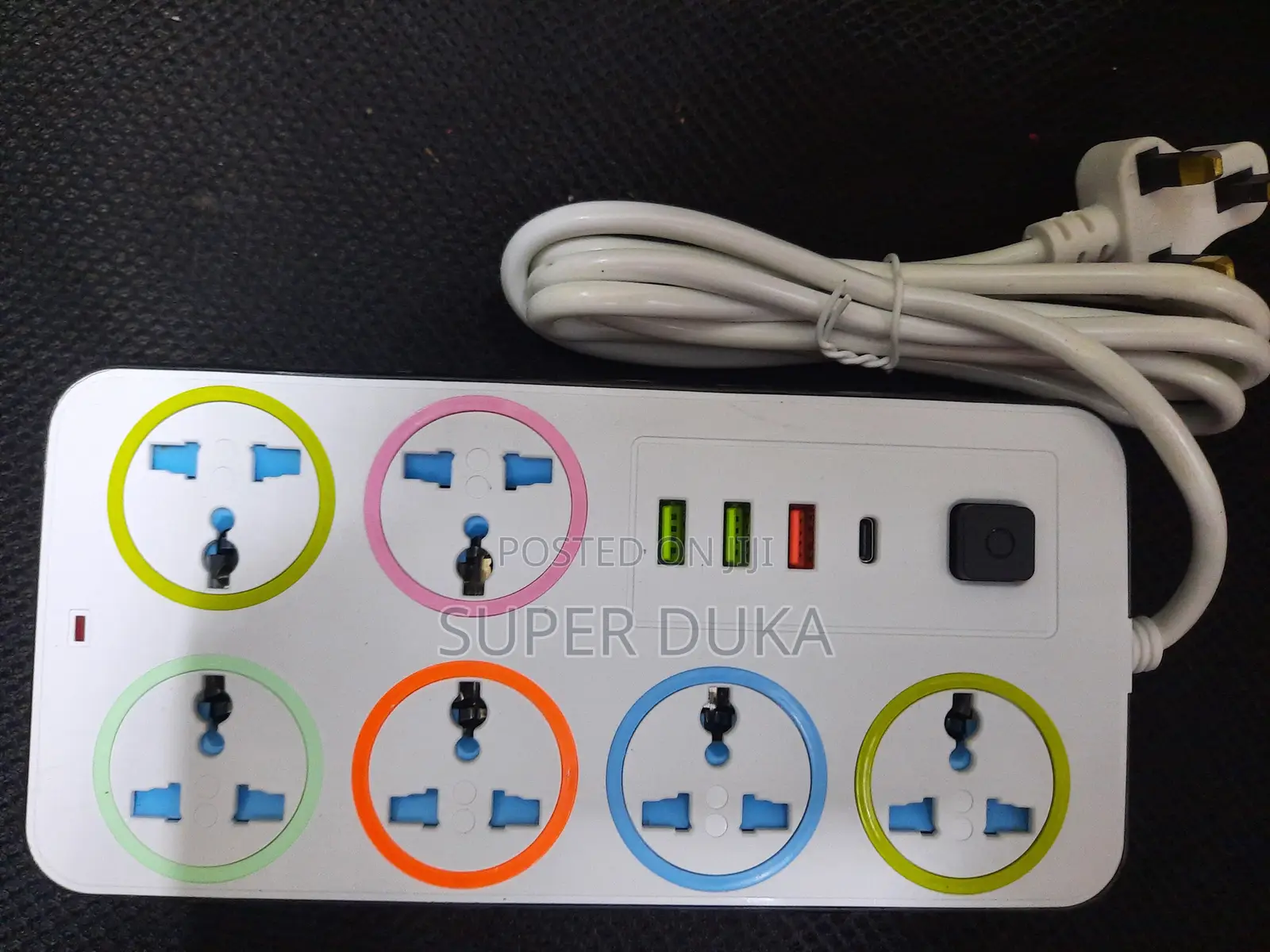 Extension Socket.Universal 6 Way Usb - Type C Ports