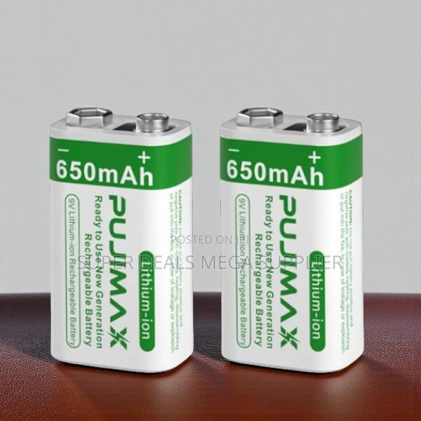 Pujimax 9v 650mah Long Life Battery for Toys and Diy Projects