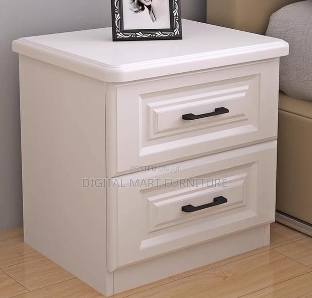 Office Cabinet: White Small Bedside Cabinet With Two Drawers - thumbnail 7