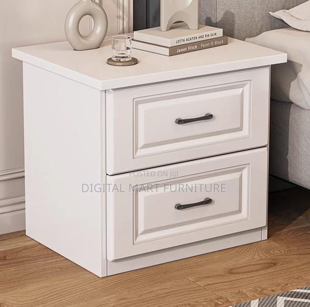 Office Cabinet: White Small Bedside Cabinet With Two Drawers - thumbnail 8
