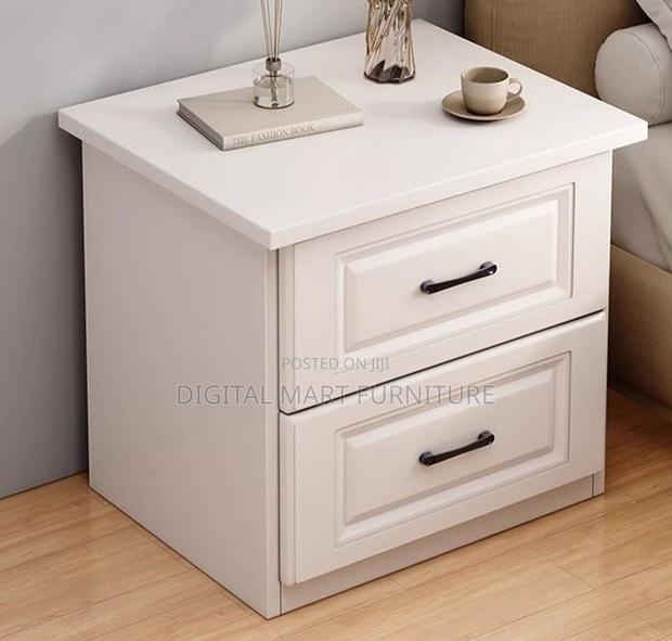 Office Cabinet: White Small Bedside Cabinet With Two Drawers - thumbnail 10