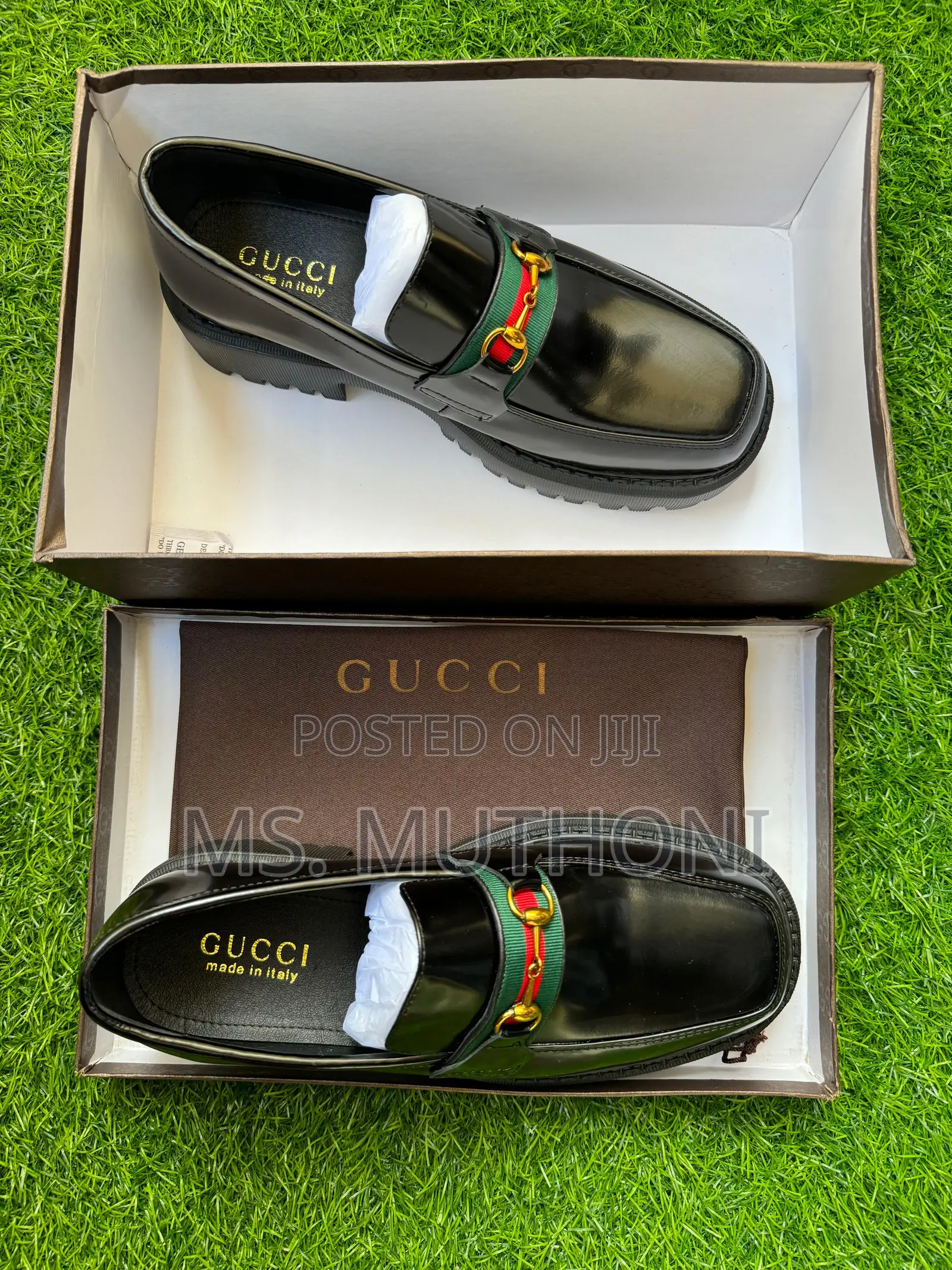 Black Gucci Loafers With a Lug Sole Size 40-45