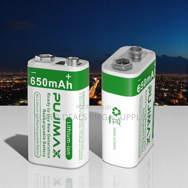 Pujimax 9v 650mah Lithium-Ion Rechargeable Battery for Gadgets
