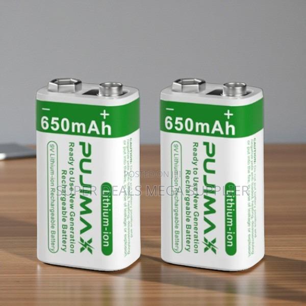 Pujimax 9v 650mah Battery High Capacity Power for Multimeters