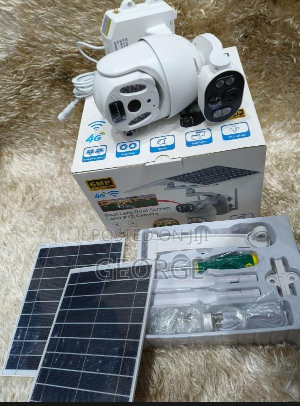 Dual Lens 4g Simcard Solar Wireless Camera Full Colored 6mp - main view