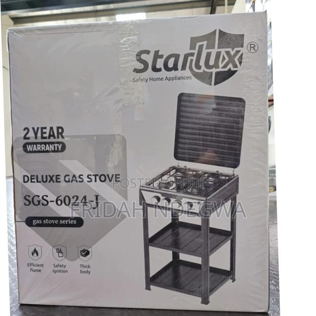 Starlux 4 Burner Cooker With Shelves