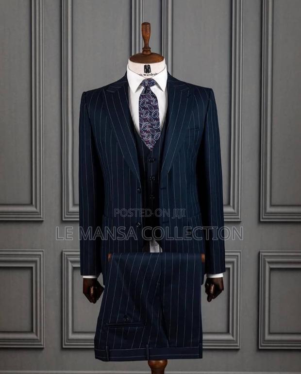 Executive Three-Piece Pinstripe Suits - thumbnail 2