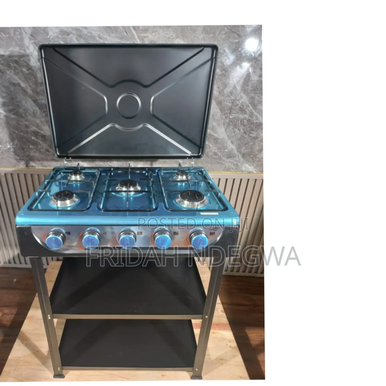 Starlux 5 Burner Standing Cooker With Shelves