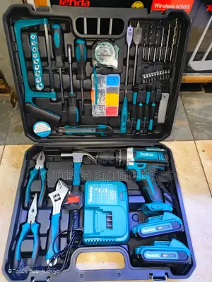 Cordless Hammer Drill Makita/ Electric Makita Drill Set
