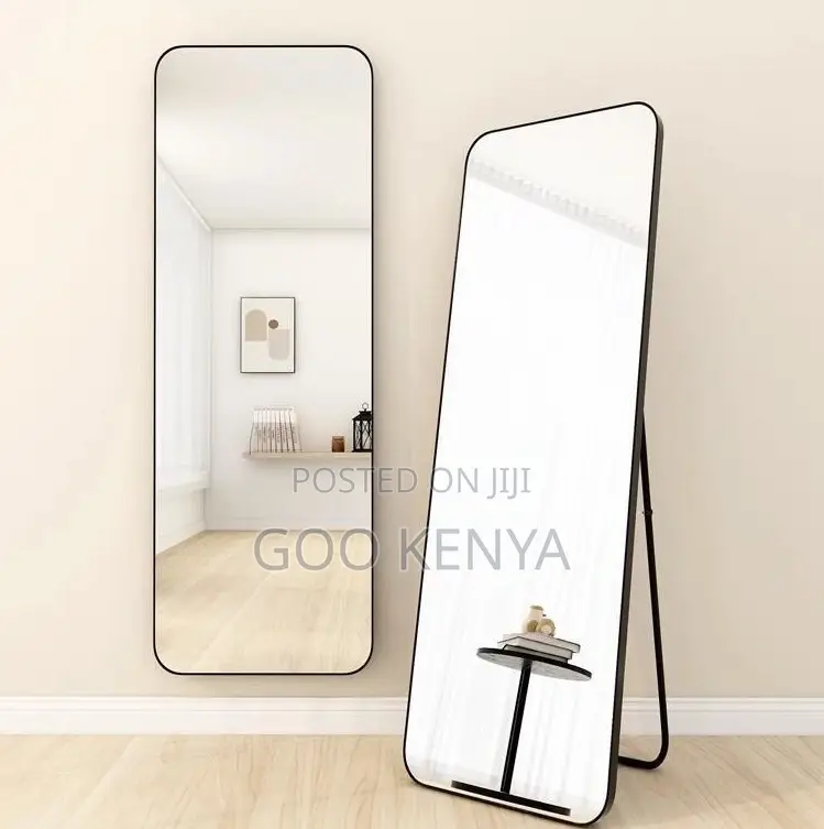 Home Mirror; Floor Mirror With Sturdy Aluminum Frame and Wide Surface