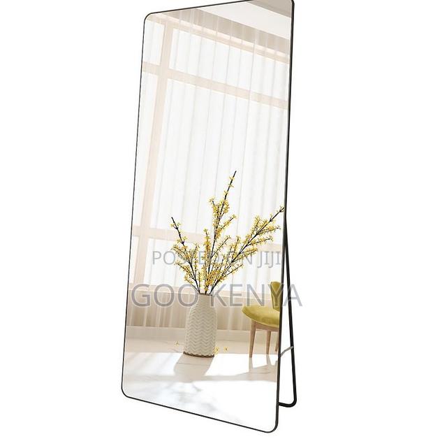 Home Mirror; Floor Mirror With Sturdy Aluminum Frame and Wide Surface - thumbnail 3