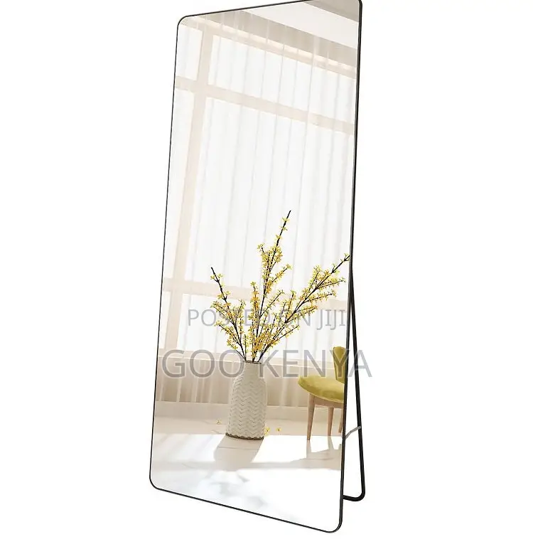 Home Mirror; Floor Mirror With Sturdy Aluminum Frame and Wide Surface