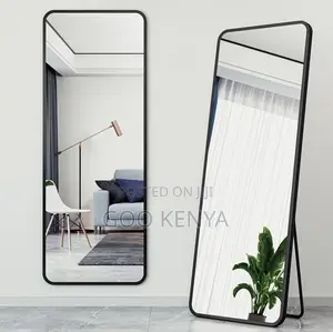 Home Mirror; Floor Mirror With Sturdy Aluminum Frame and Wide Surface