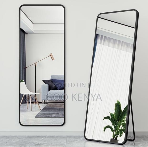 Home Mirror; Floor Mirror With Sturdy Aluminum Frame and Wide Surface - thumbnail 5
