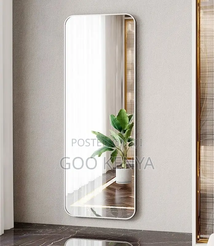 Home Mirror; Floor Mirror With Sturdy Aluminum Frame and Wide Surface