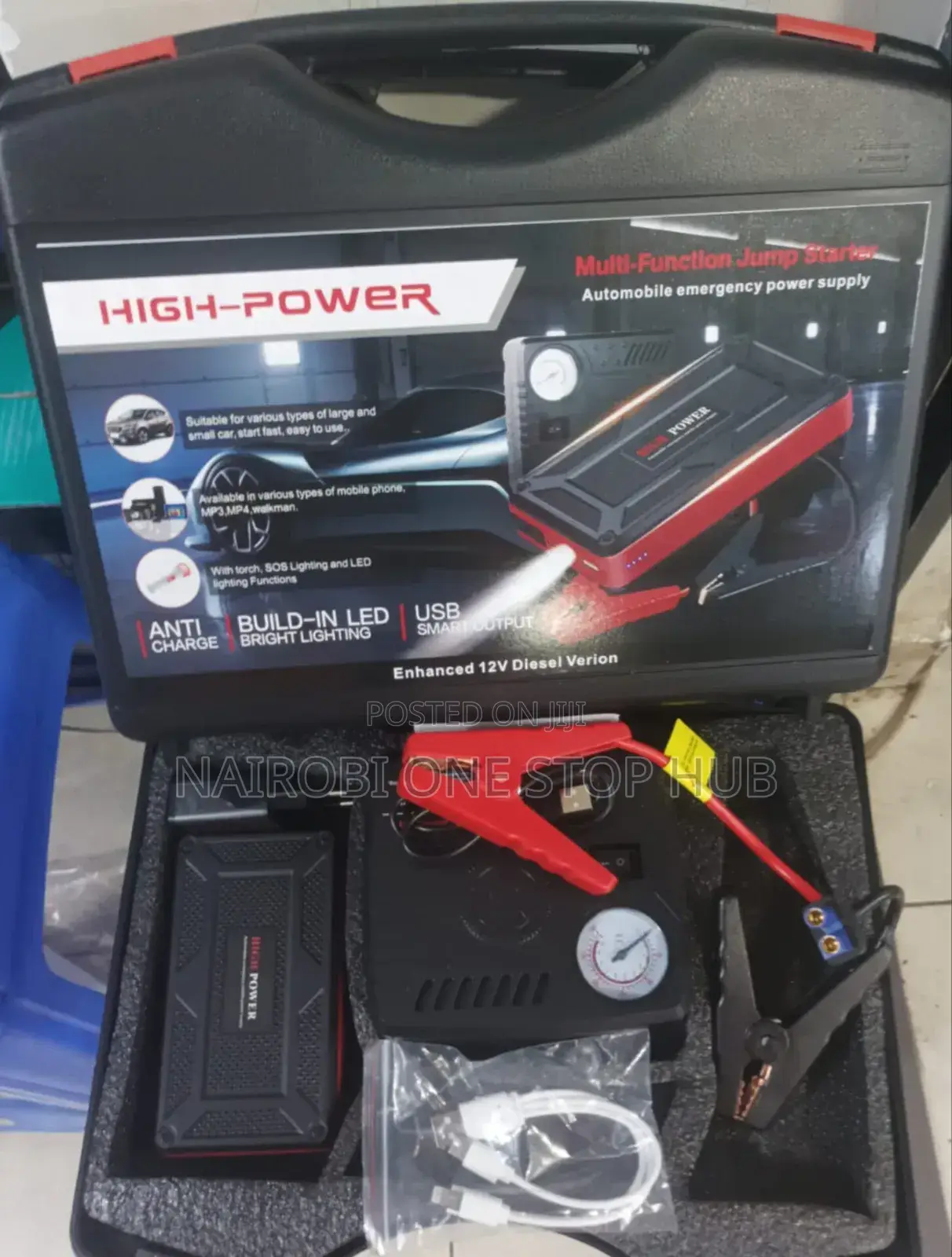 Portable High Power Car Jump Starter Kit for Cars