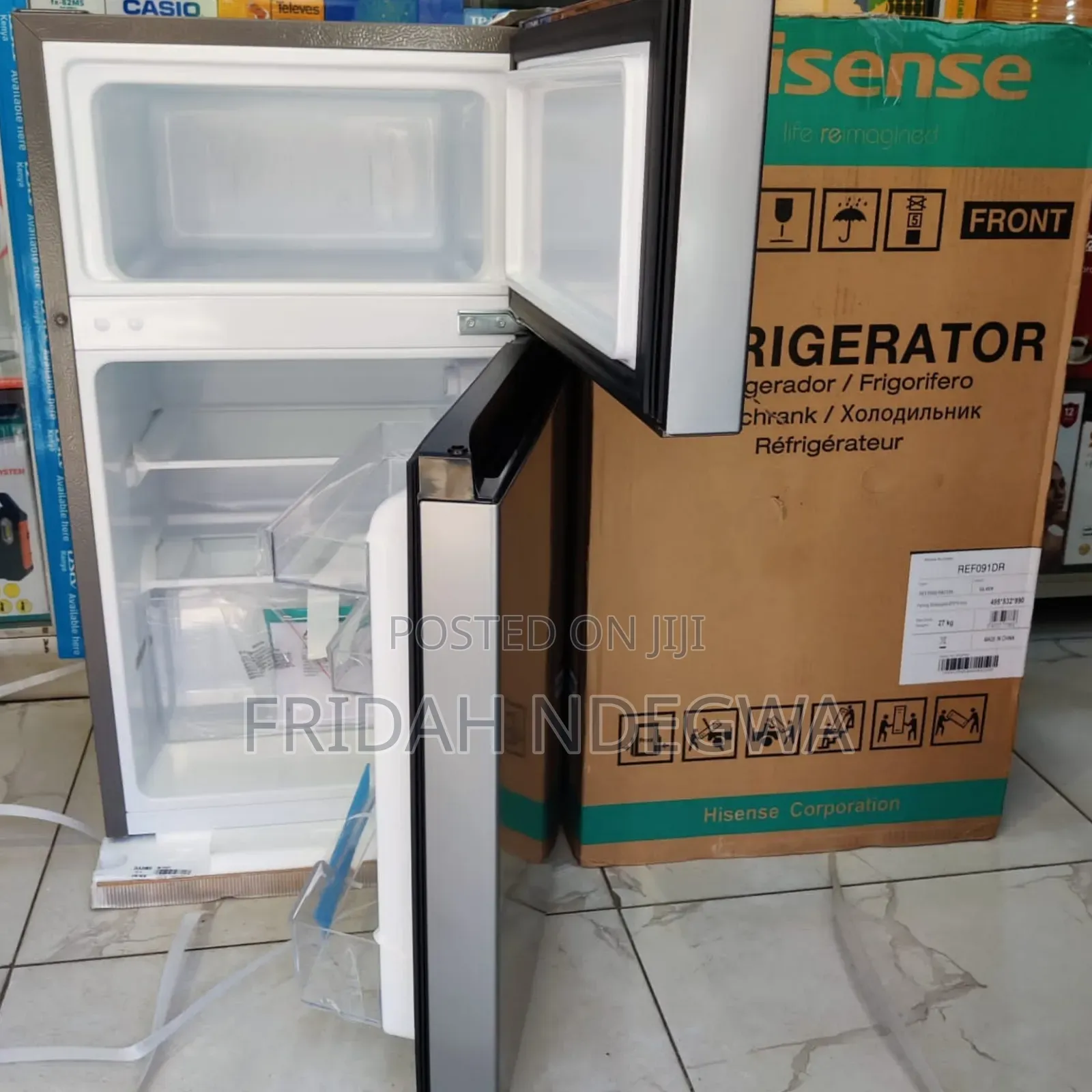 Hisense Ref091dr-91l Double Door Refrigerator+5 Years Warranty.