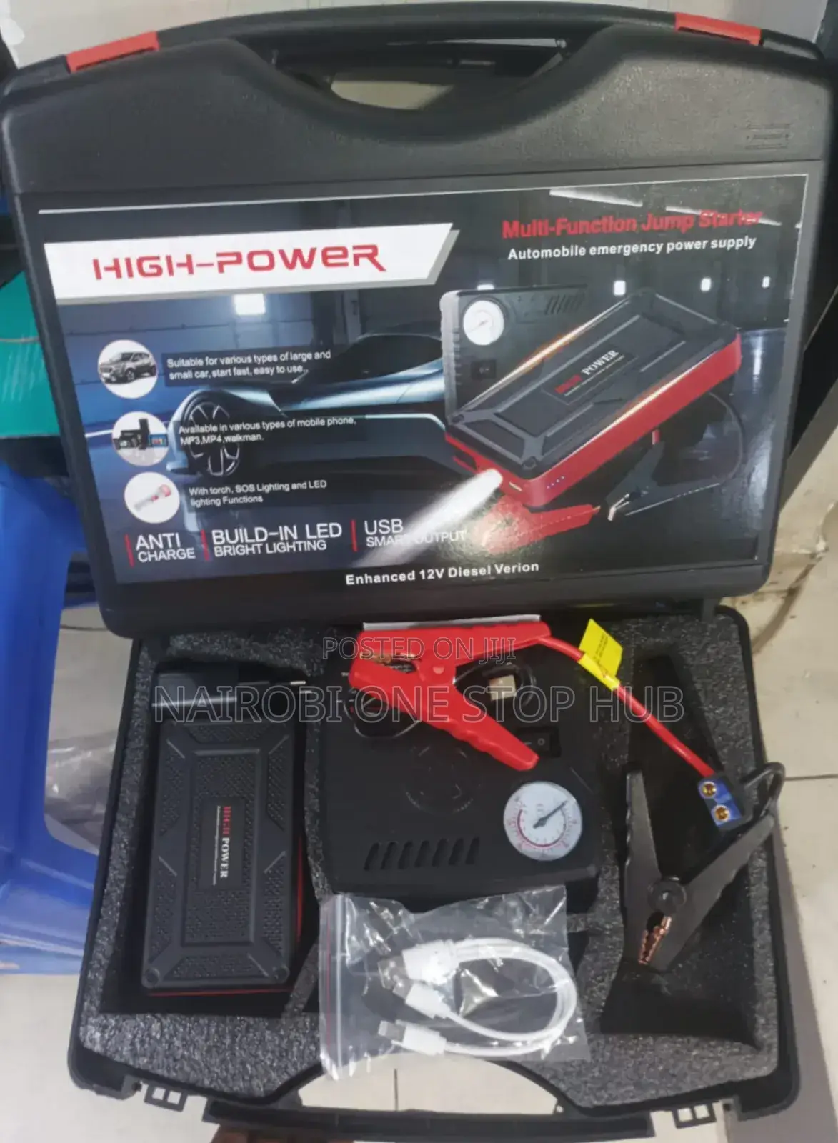 All in One Just Starter, Powerbank and Led Flashlight