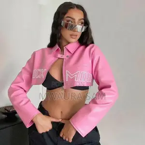 Leather Crop Biker Jacket