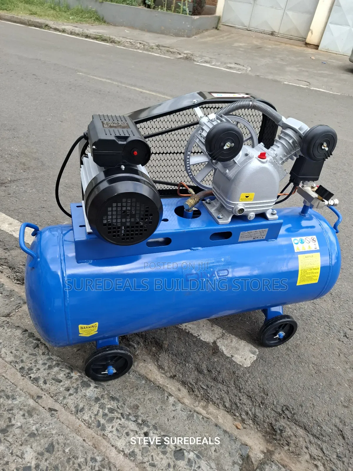 Divo 100l 2 Piston Belt Driven Electric Air Compressor