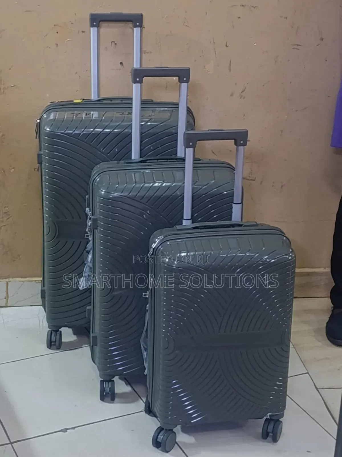 Modern Travel 3in1 Rubber Suitcase Set