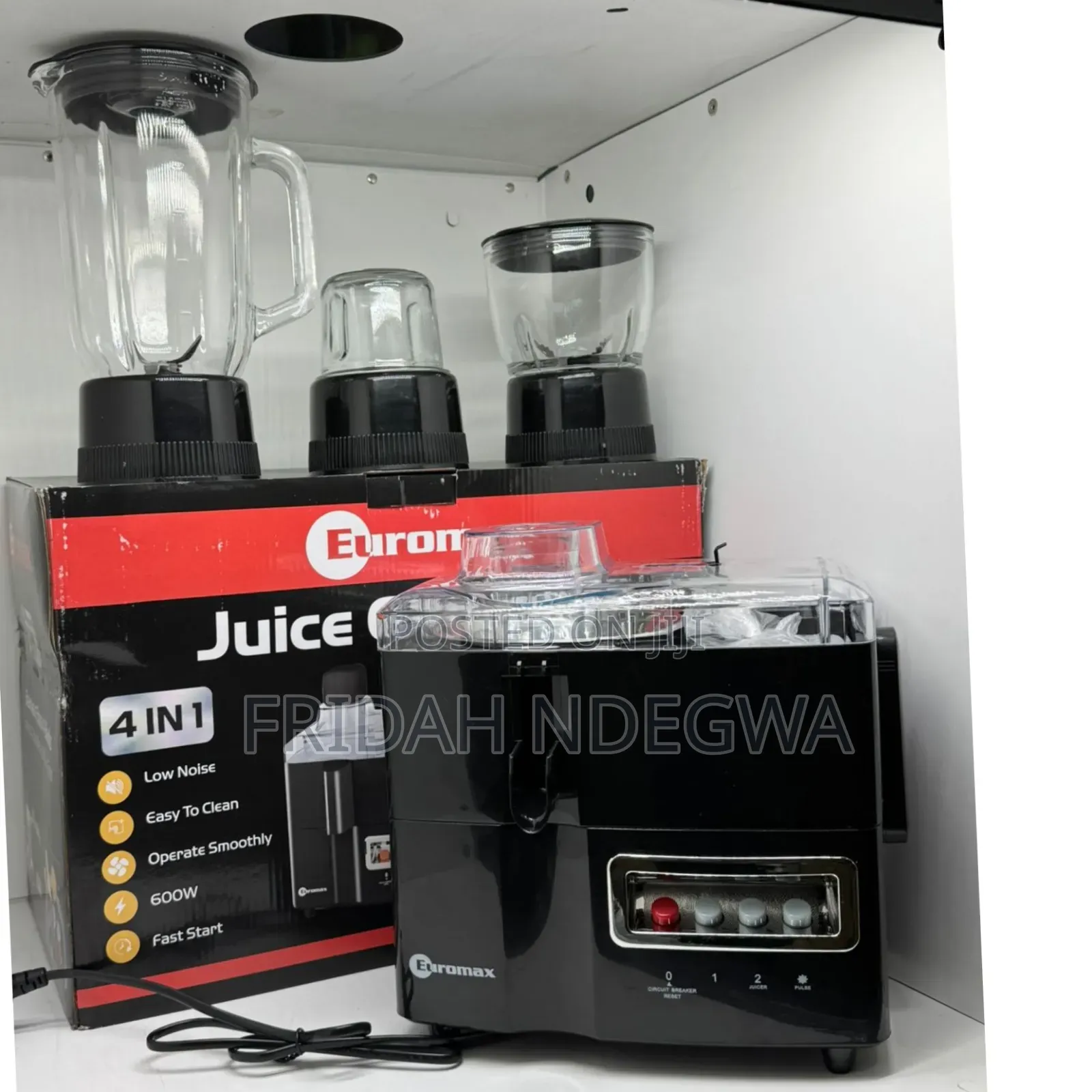 Euromax 4 in 1 Food Processor 600w