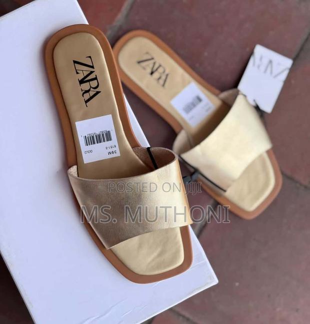 Leather Slides for Women (Zara ) Size 37-41 - thumbnail 3