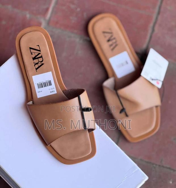 Leather Slides for Women (Zara ) Size 37-41 - main view