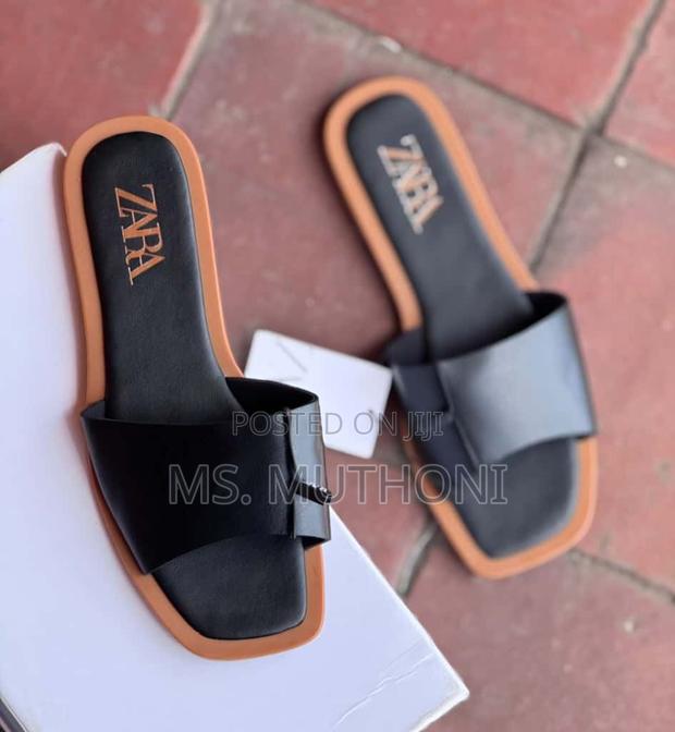 Leather Slides for Women (Zara ) Size 37-41 - thumbnail 4
