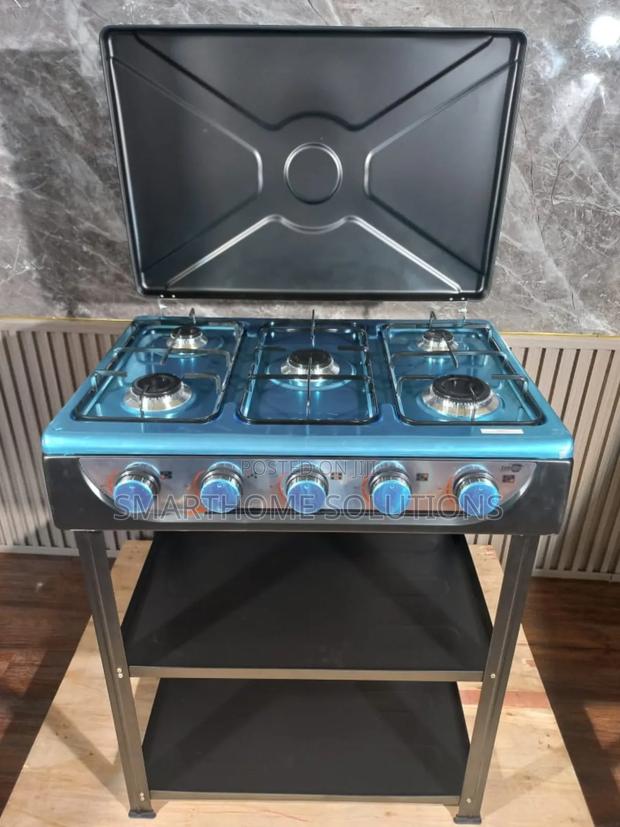 Starlux 5 Full Gas Burner Standing Cooker With Shelves