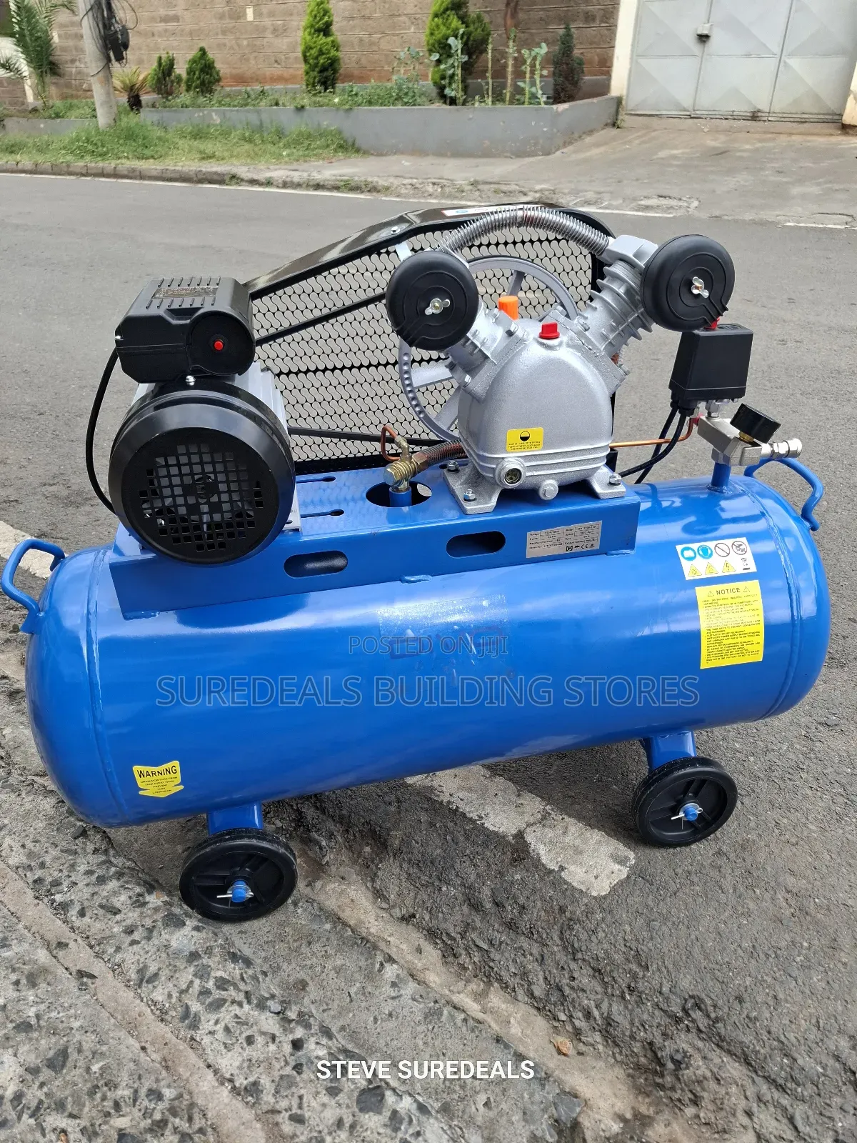 Electric Air Compressor,3hp Motor,100ltrs Tank Capacity