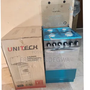 Silver 50*55 Unitech Full Gas Freestanding Jet Autoignition Cooker