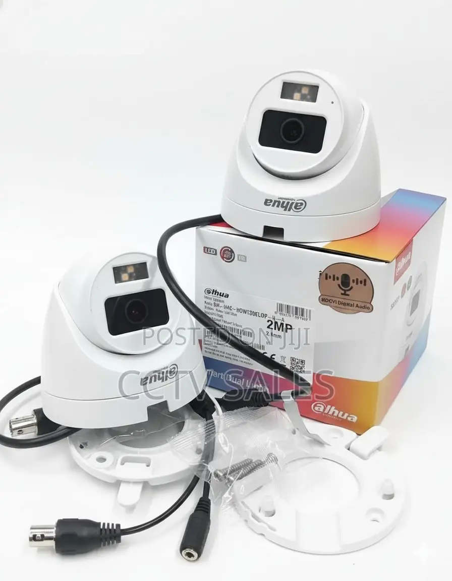 2mp Hdcvi Fixed-Focal Eyeball Camera Dh-Hac-Hdw1200tp-Il-a (40mtrs)