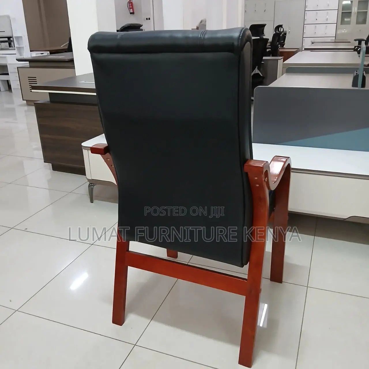 Vintage Wood Office Guest Chair