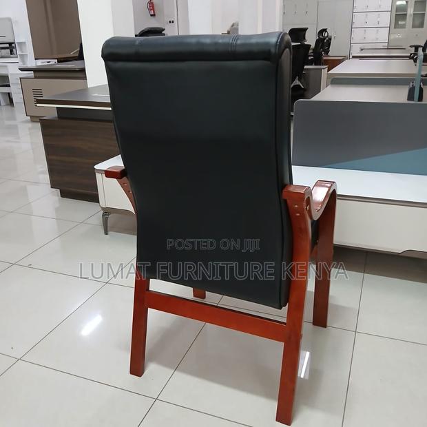 Vintage Wood Office Guest Chair - thumbnail 2