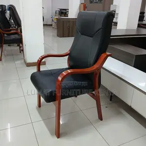 Vintage Wood Office Guest Chair