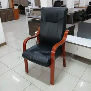 Vintage Wood Office Guest Chair