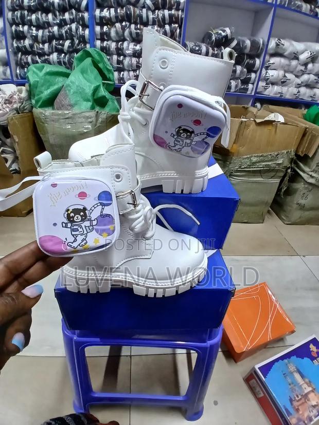 Baby Girl White Boots - main view