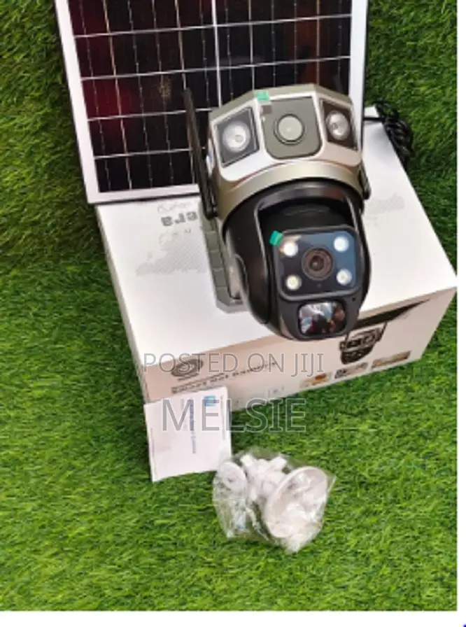 4g Solar Powered Dual Lens Solar CCTV Security Camera