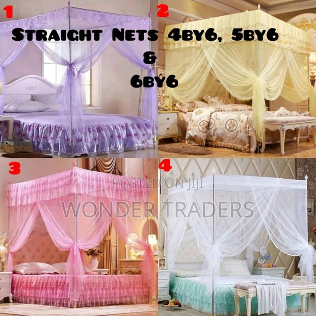 Four Stand Straight Mosquito Net* 
Sizes: