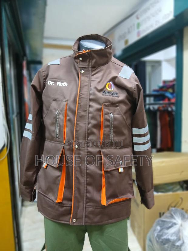 Minor Orange And Brown Safety Jackets