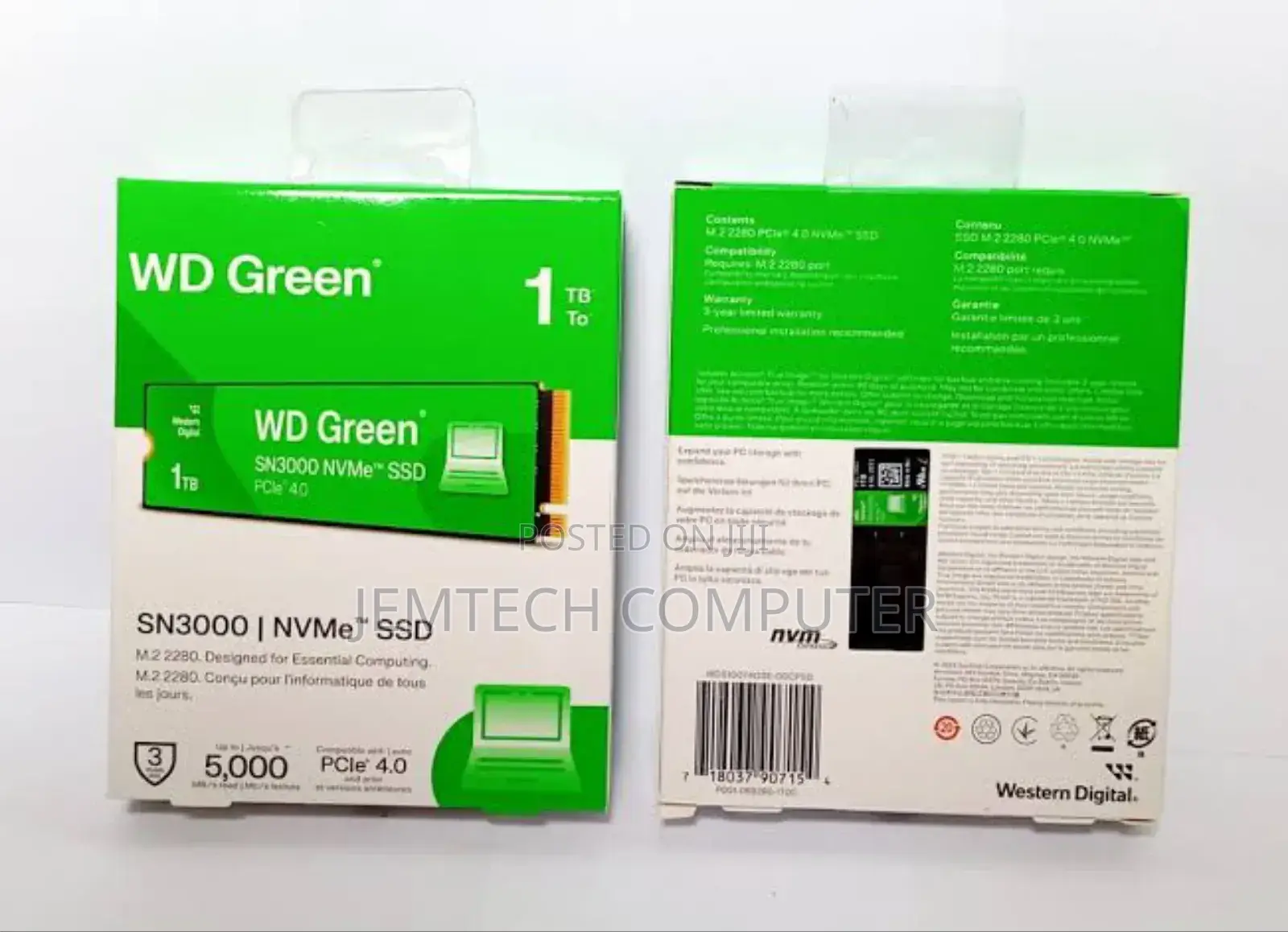 Western Digital Wd Green Sn3000 Nvme Internal SSD 1tb