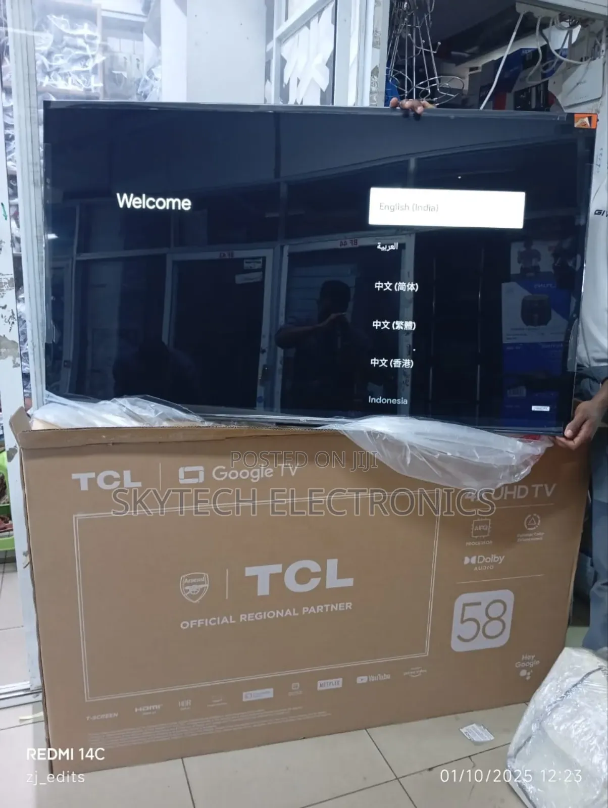TCL 58inches Uhd Tv