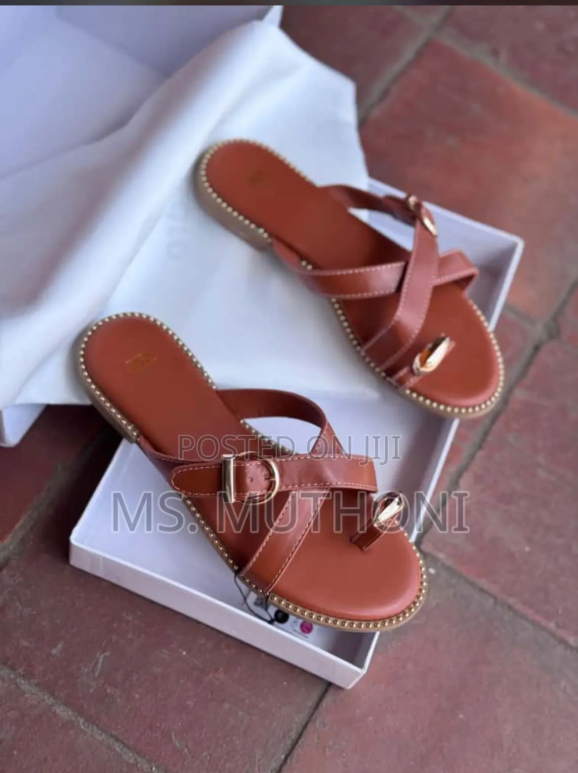 Zara With a Buckle and Toe Ring Detail Ladies Sandals