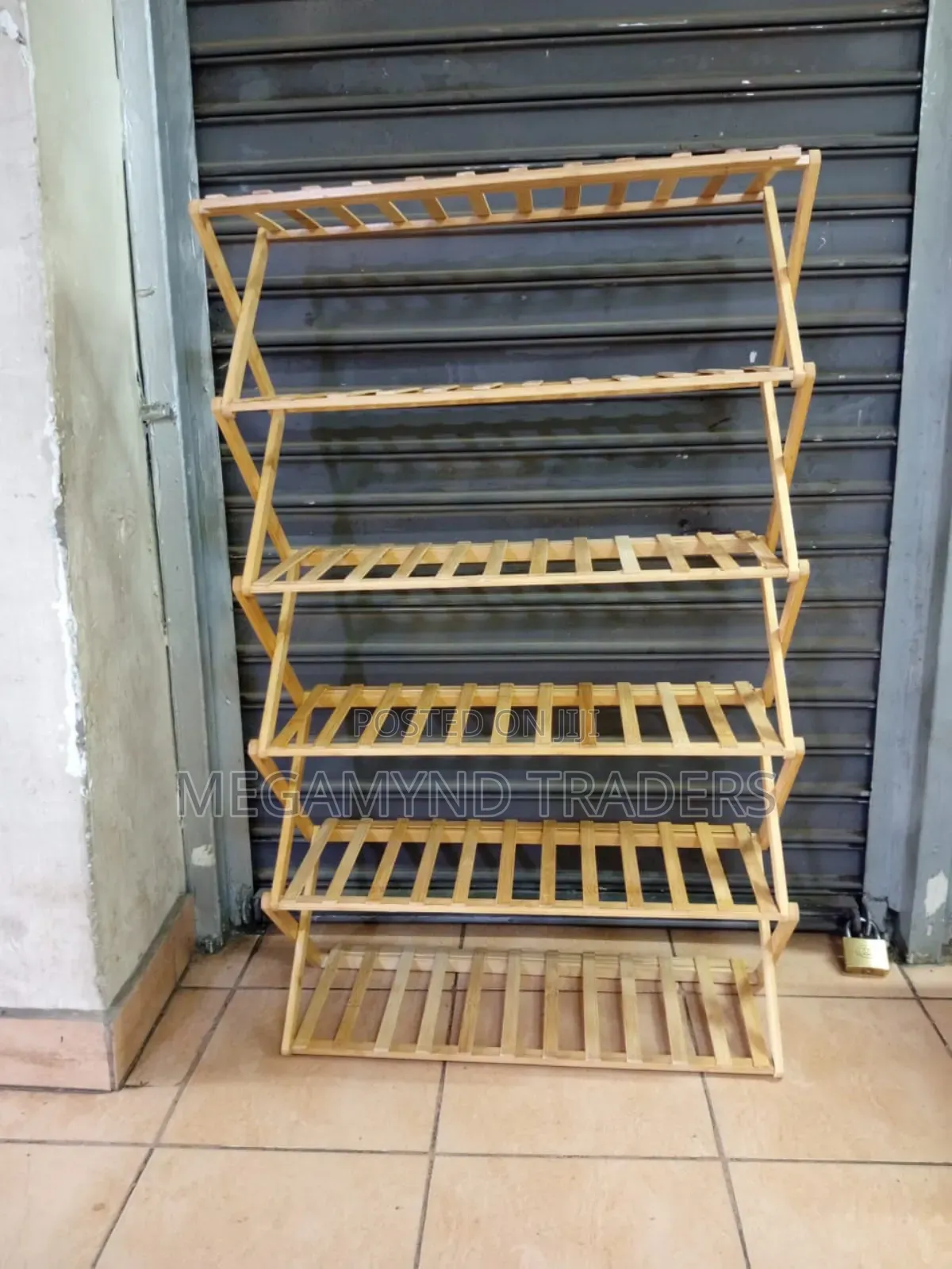 6 - Layer Bamboo Shoe Rack/Foldable Shoe Rack